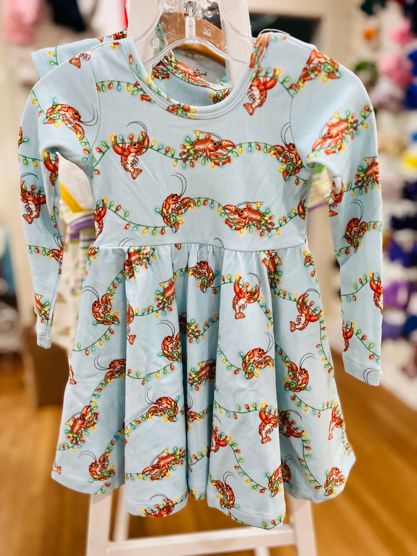 Twinkling Tails Cotton Twirl Dress