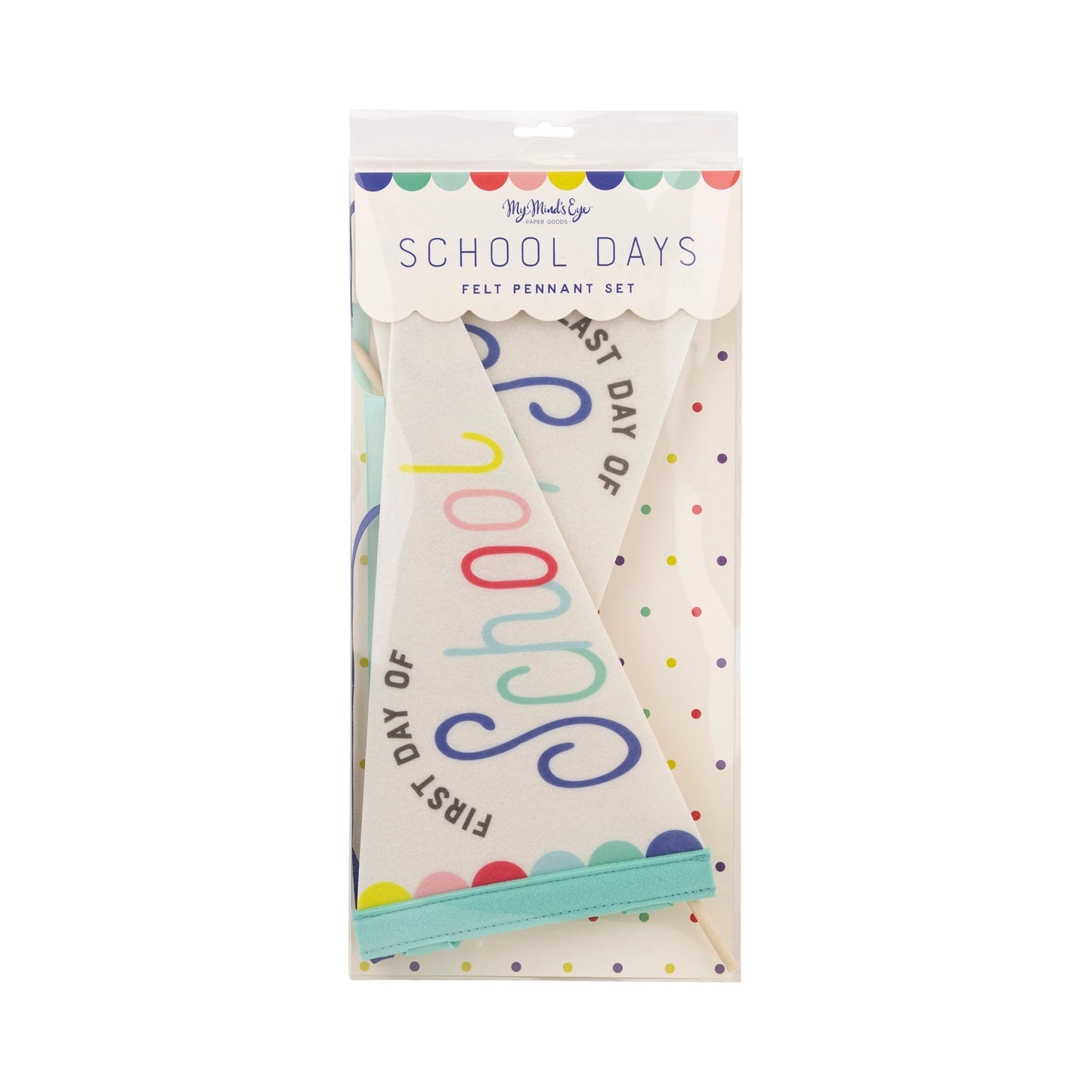 First/Last Day of School Pennant Banner Set