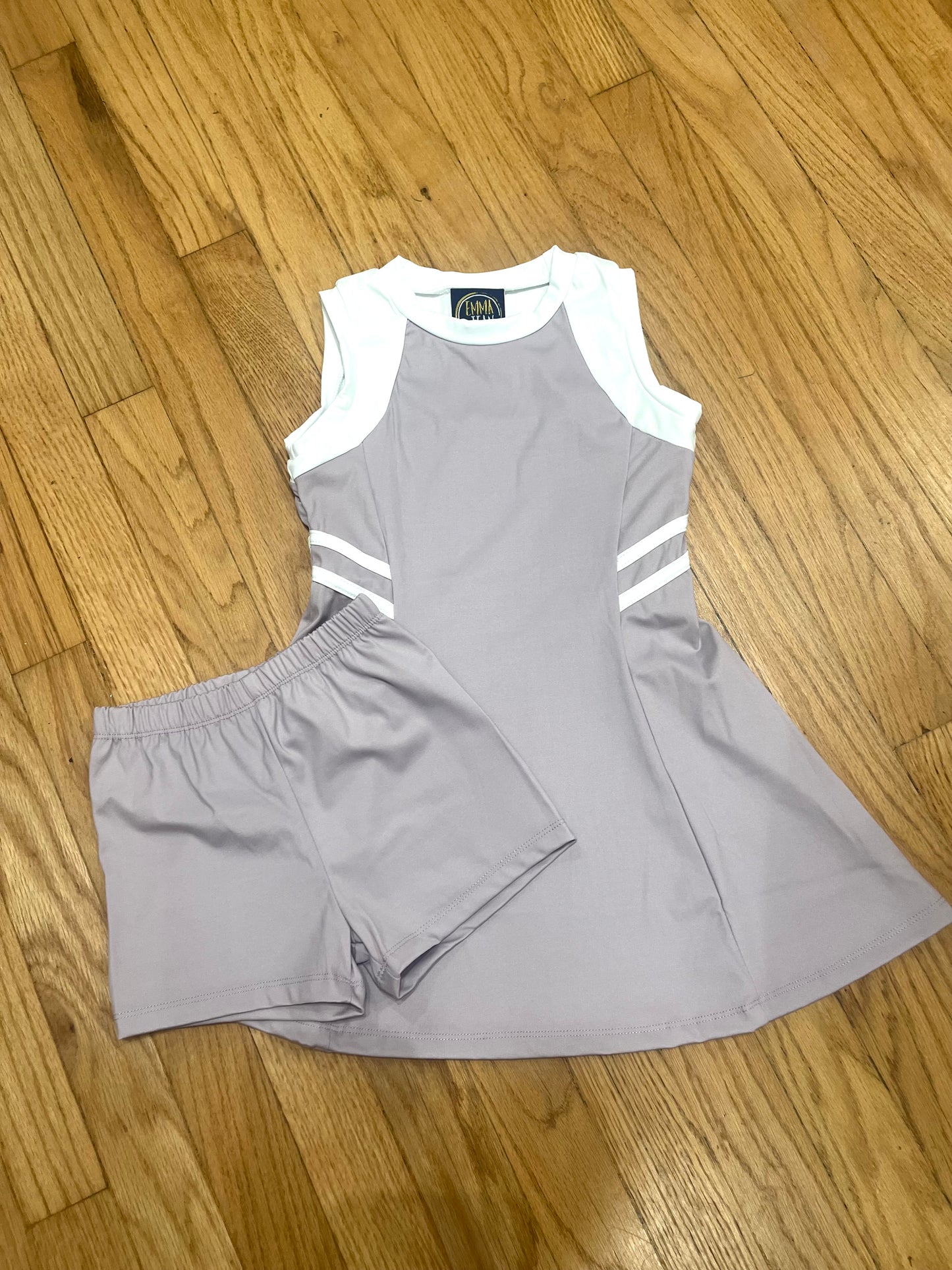 Lilac & White Miley Athletic Set