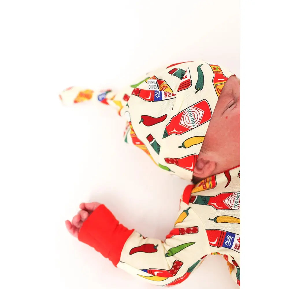 Hot Sauce Bamboo Knotted Hat