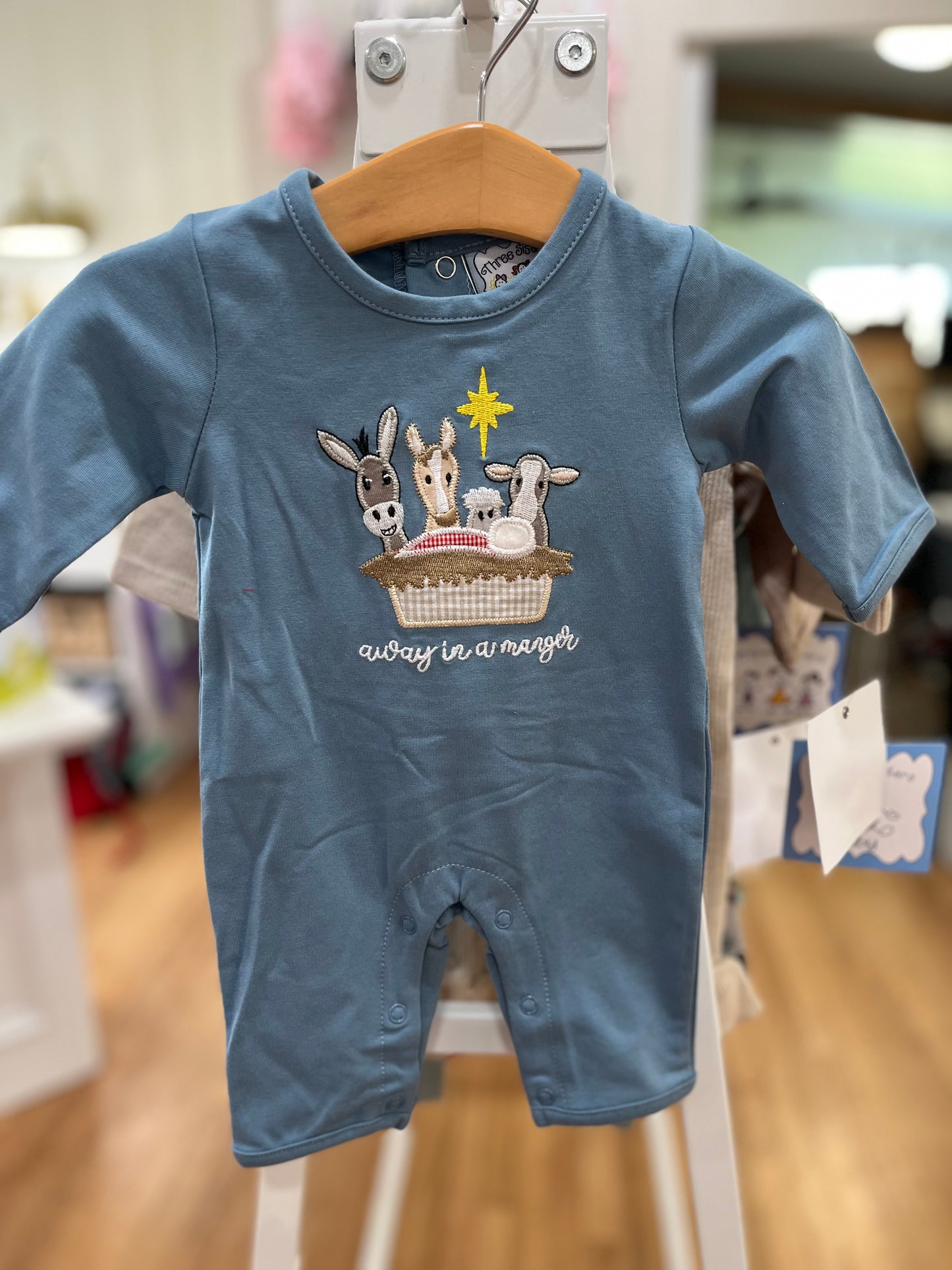 Away in a Manger Boys Romper