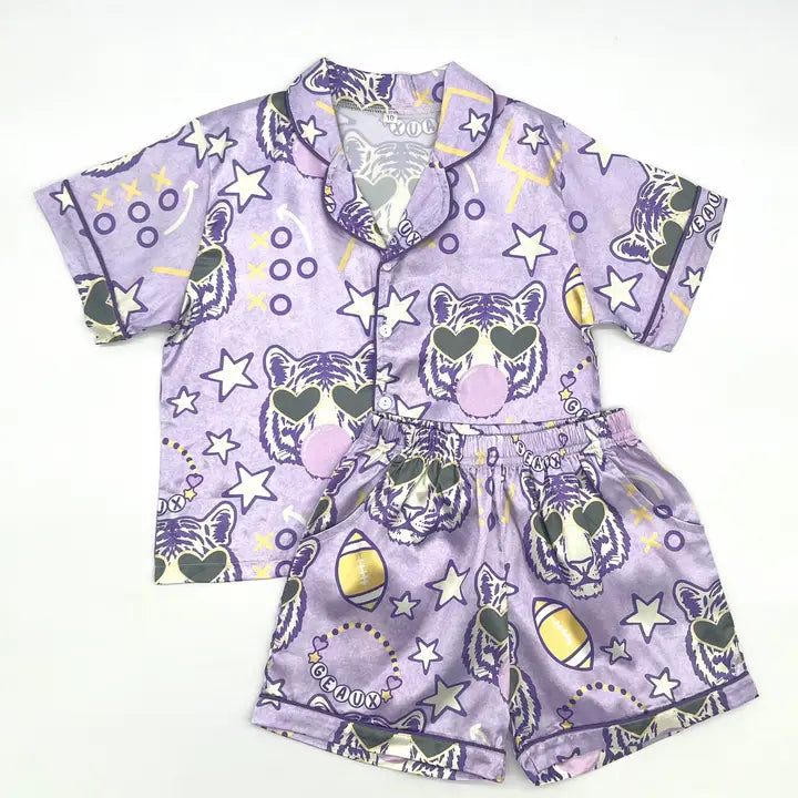 Tiger Silky PJ set Adults