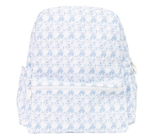 Large Navy Floral Backpack