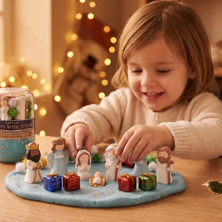 "Nativity Scene" Double Jar