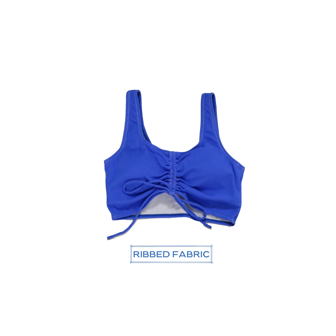 Ruched Longline Top - Violet
