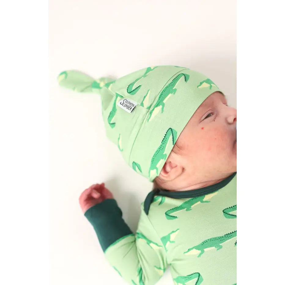 Alligator Bamboo Knotted Hat