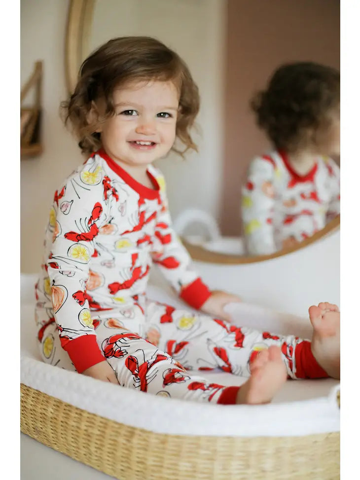 Crawfish 2 Piece Bamboo Pajama Set