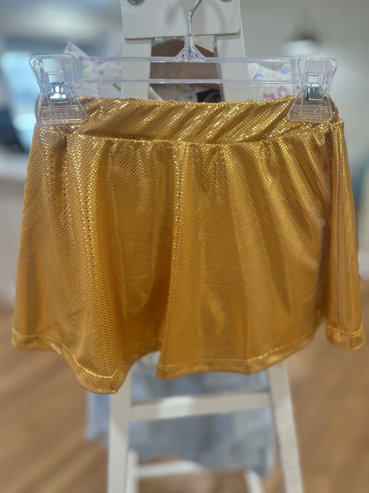 Blakely Skort - Gold Sparkle