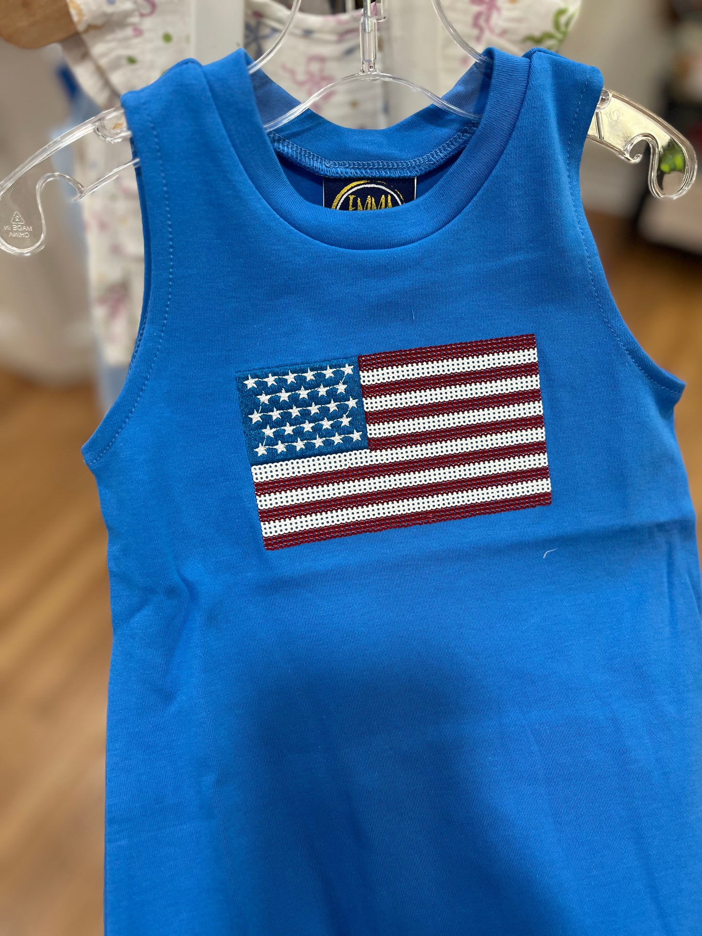 Flag Appliqué Tank Dress
