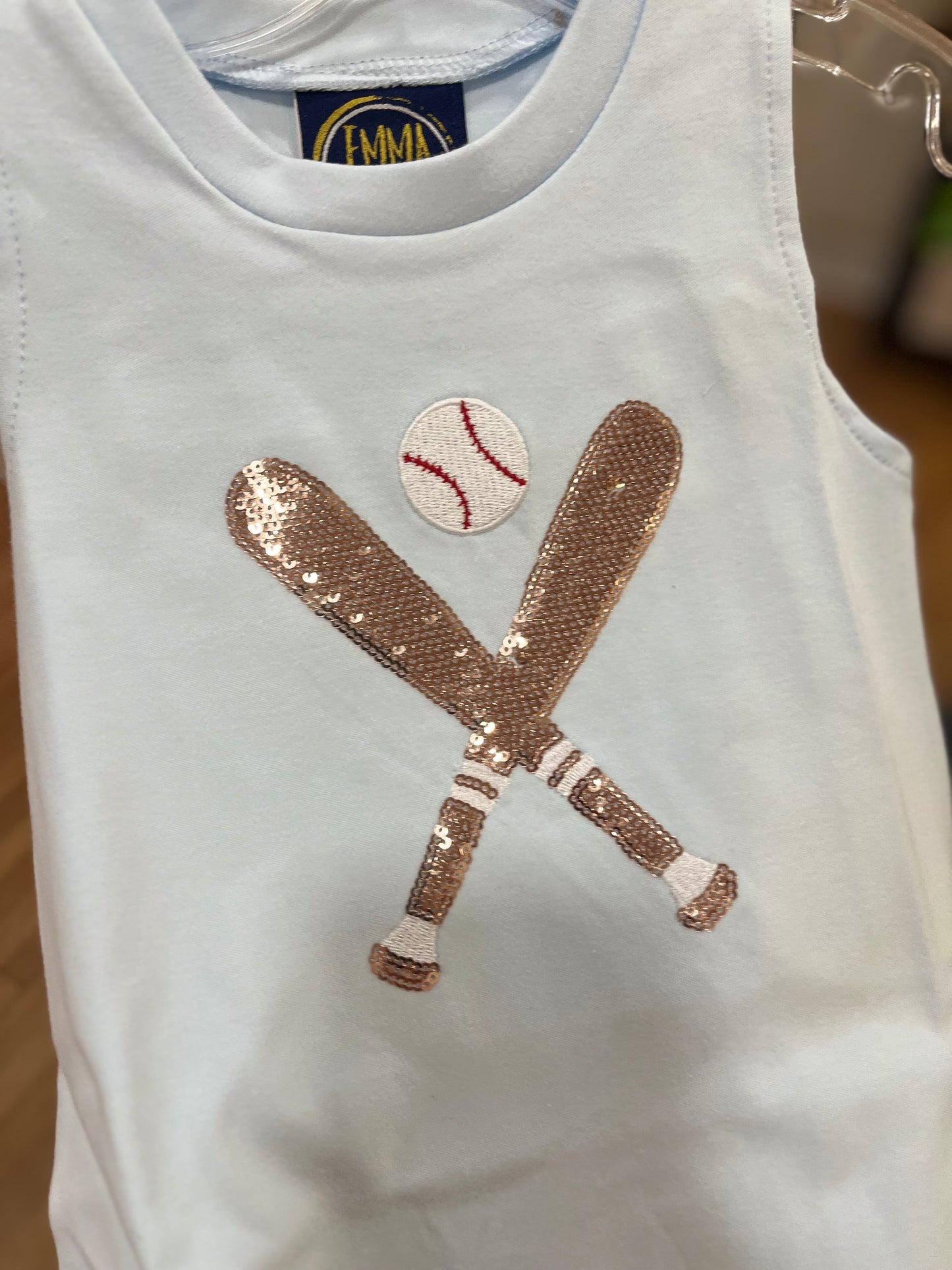 Baseball Appliqué Tank Dress