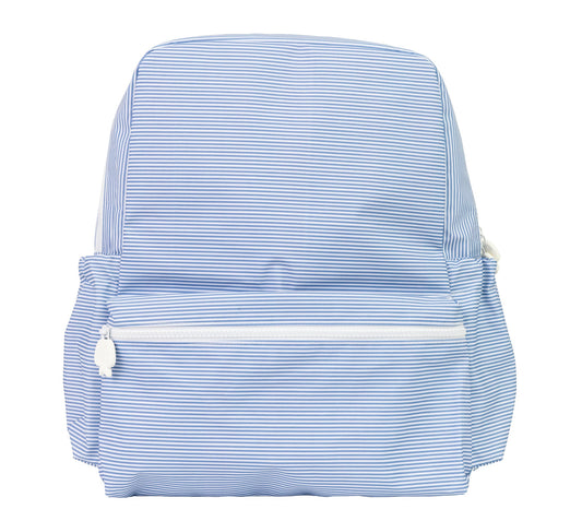 Large Navy Mini Stripe Backpack