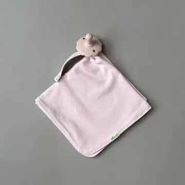 Lovey Blanket Pacifier Holder Organic Cotton Mini Blanket