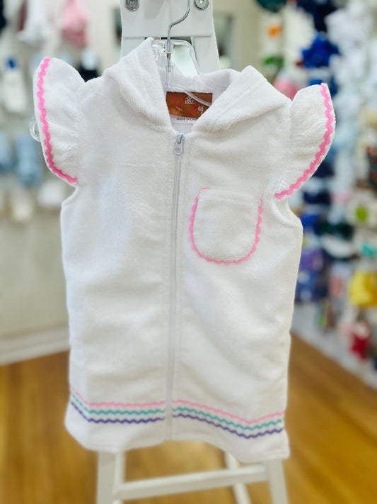 Girls Ric Rac Terry Cover Up