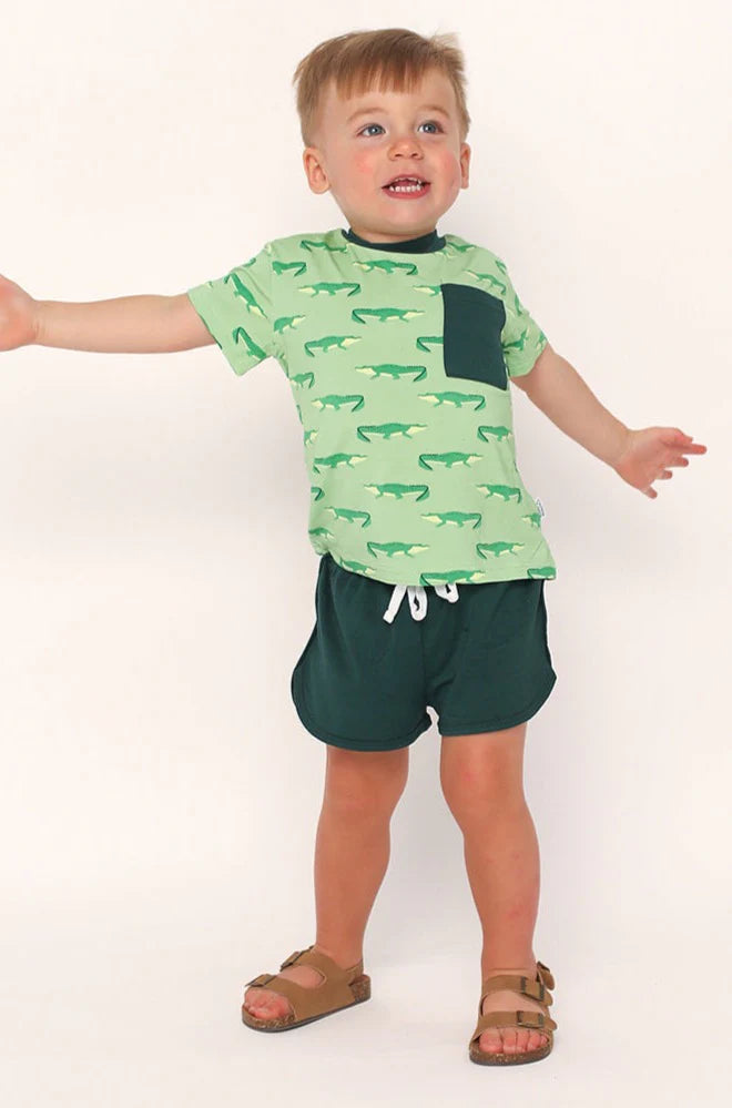 Alligator Bamboo Varsity Short Set