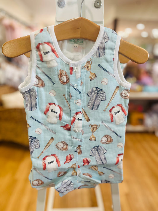 Let’s Play Ball Organic Muslin Shortall
