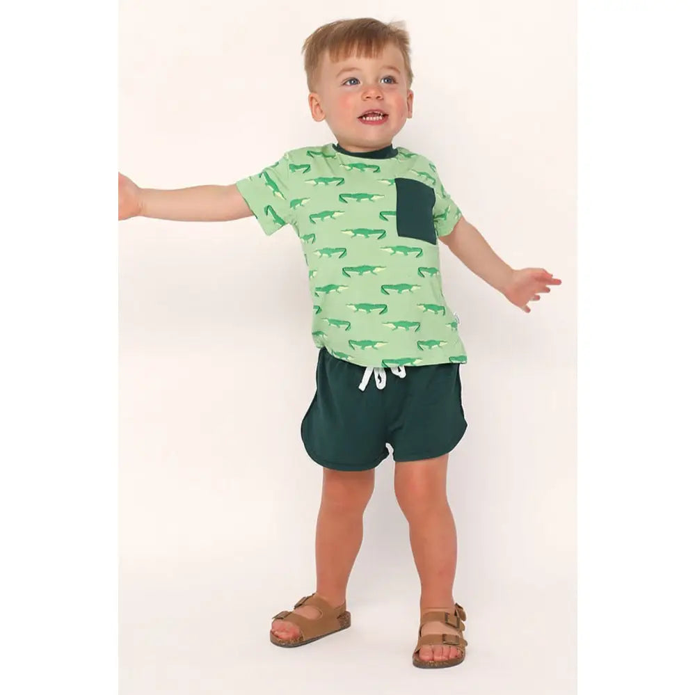Alligator Bamboo Varsity Short Set