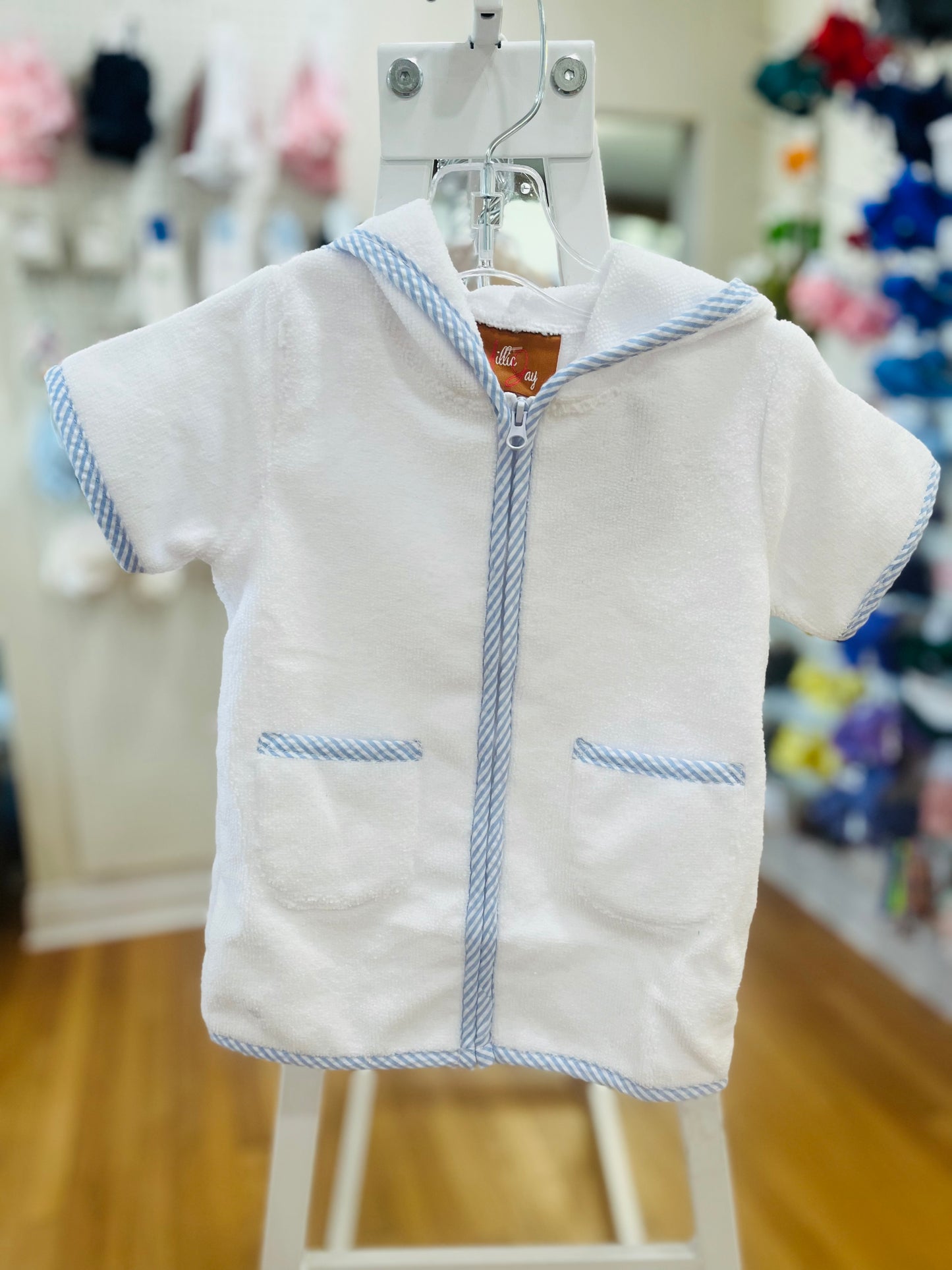 Boys Terry Cover Up - Blue