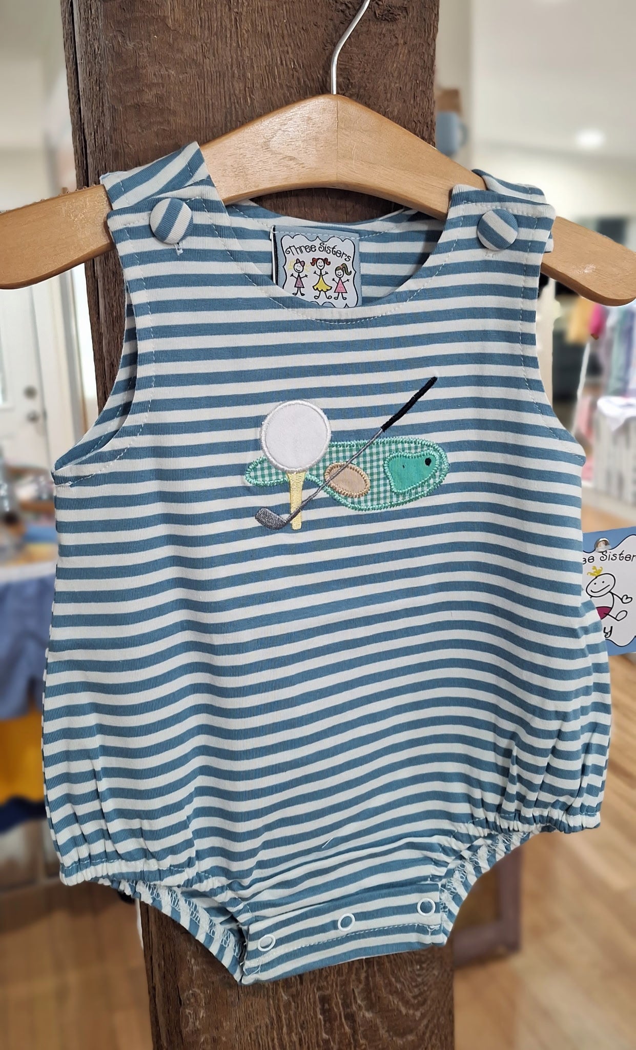 Golf Appliqué Boys Bubble