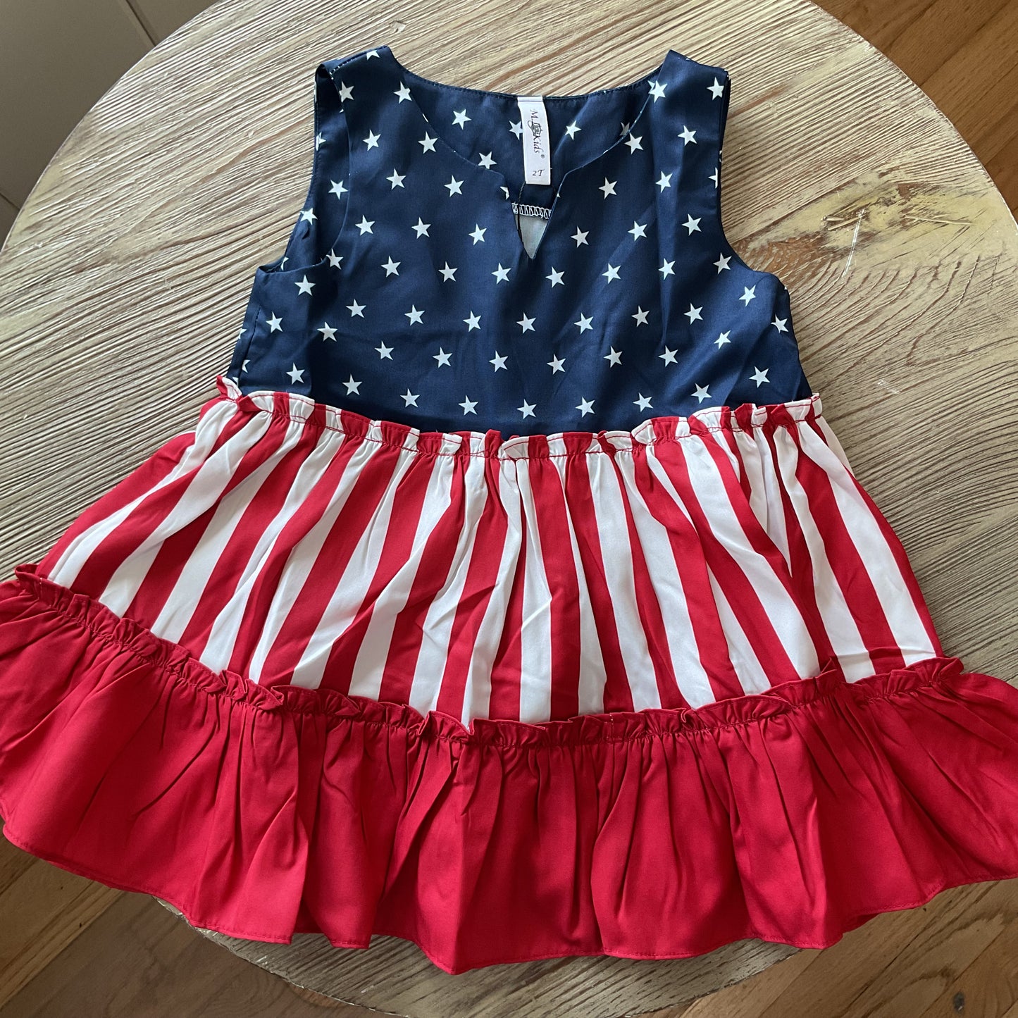 American Flag Ruffle Dress
