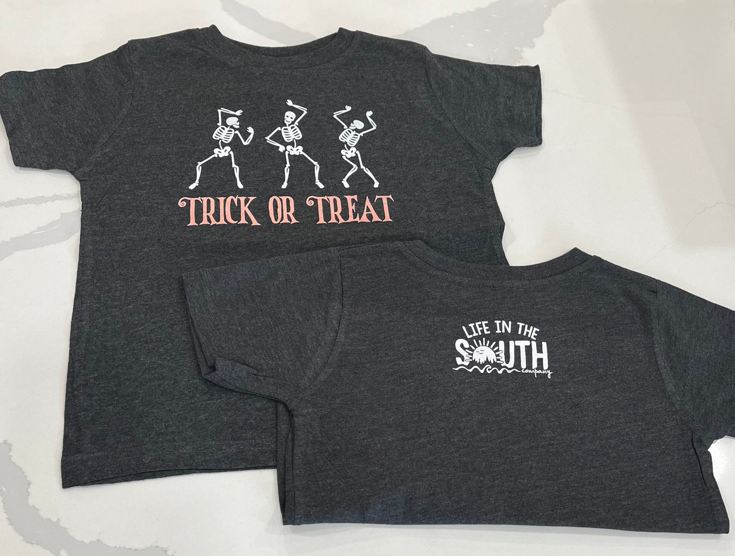 Toddler Skeletons Trick or Treat