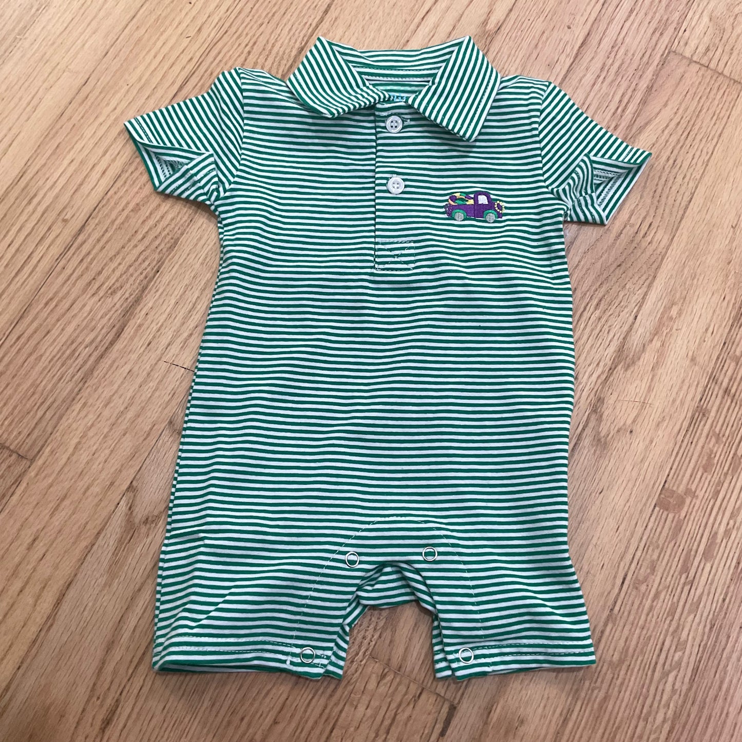 Mardi Gras Polo Romper
