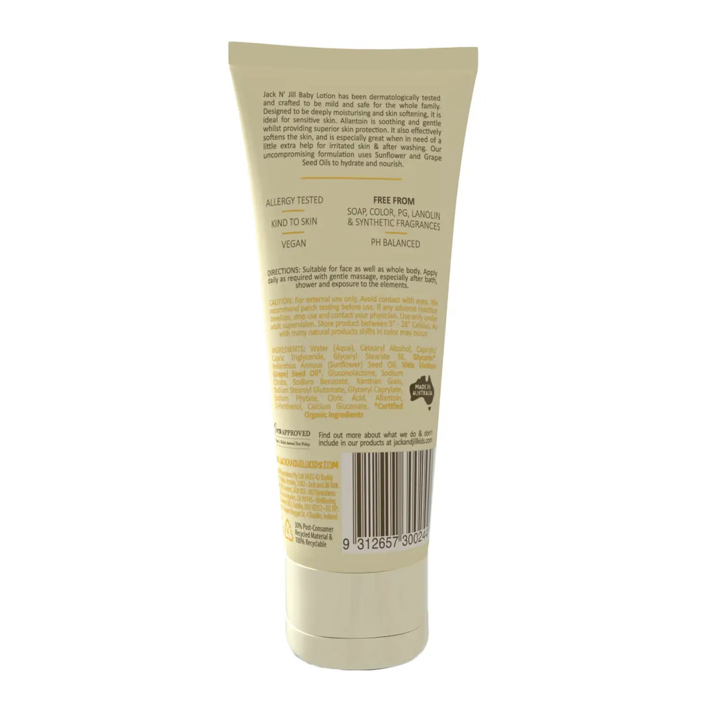 All Natural Baby Lotion