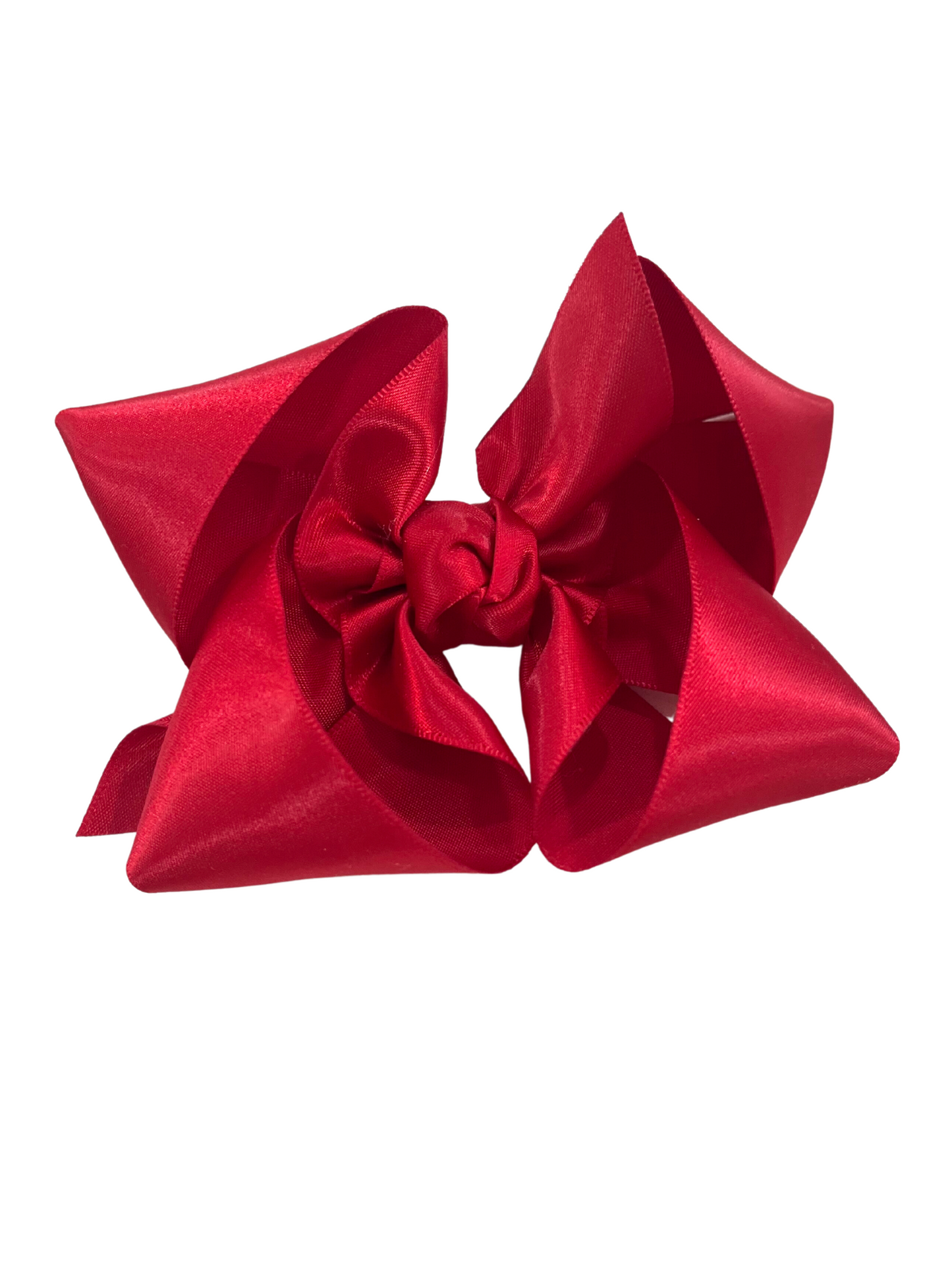 4.5" LG Bow w/ Knot- Cranberry, 1.5” Satin