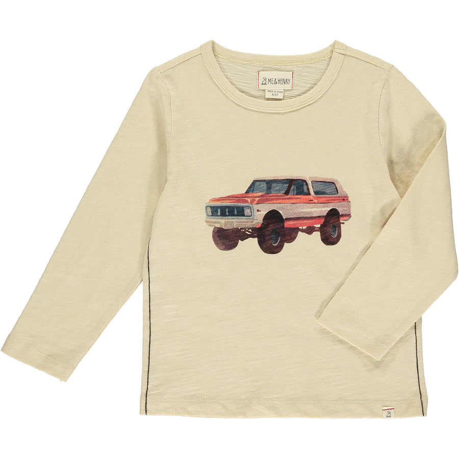 Cherokee Raglan Beige Bronco Tee