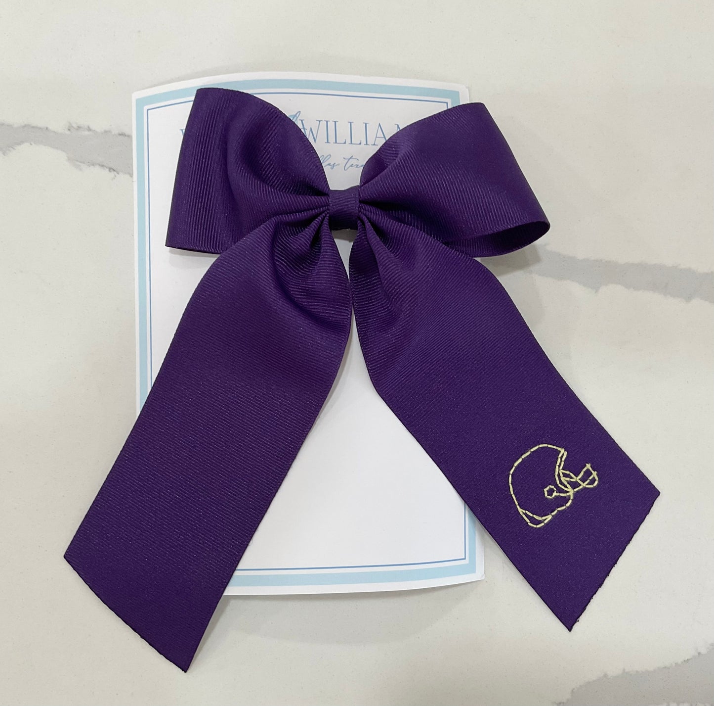 Purple LSU Bow
