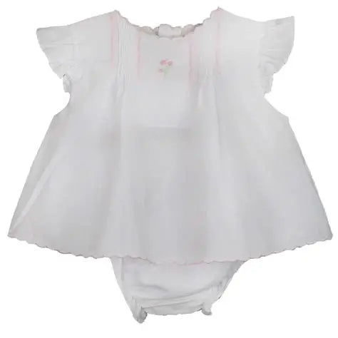 Sally Floral Embroidered Diaper Set