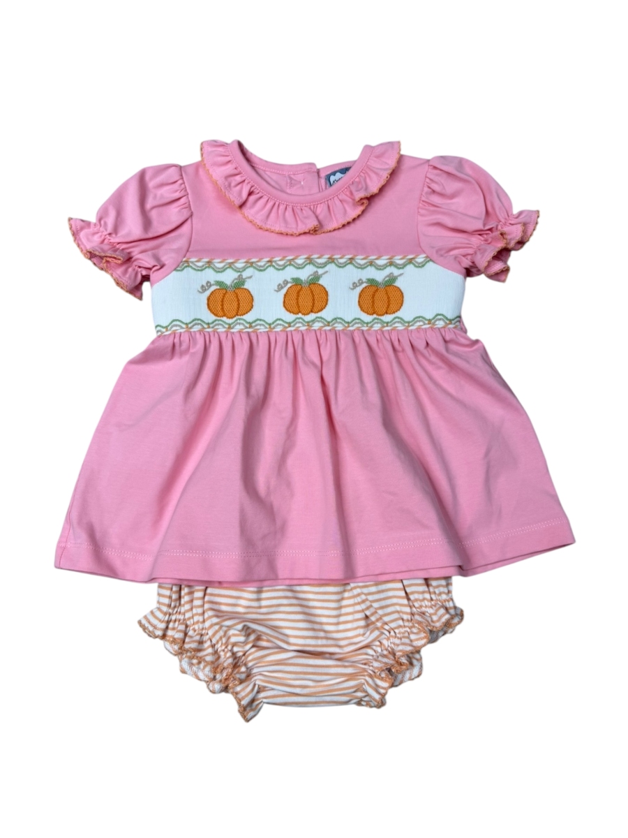 Autumn Harvest Smocked Bloomer Set