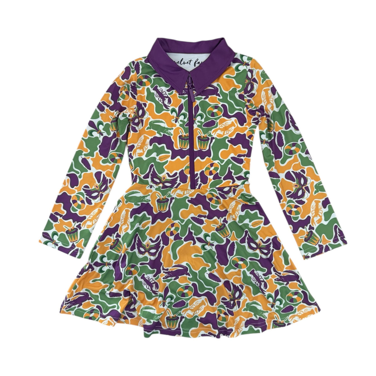 Mardi Gras Camo Dress