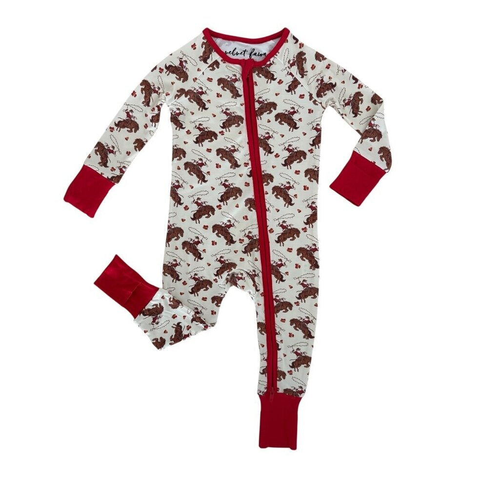 Sleigh Bells & Saddle Zipper PJ