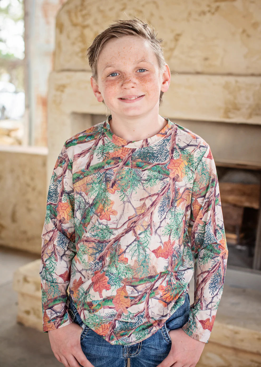 Hill Country Camo Long Sleeve Performance Tee