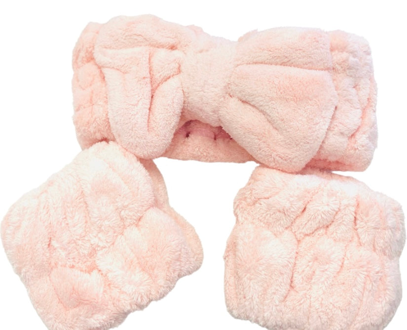 Spa Headband Wrist Set