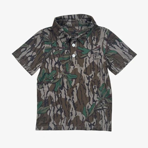 CoolShade™ Scottie Polo UPF 50+ - Mossy Oak® Greenleaf