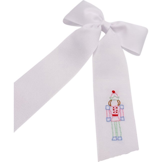 White Nutcracker Bow