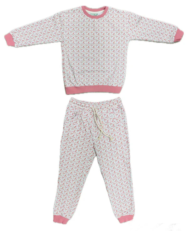Pink Floral Jogger Set