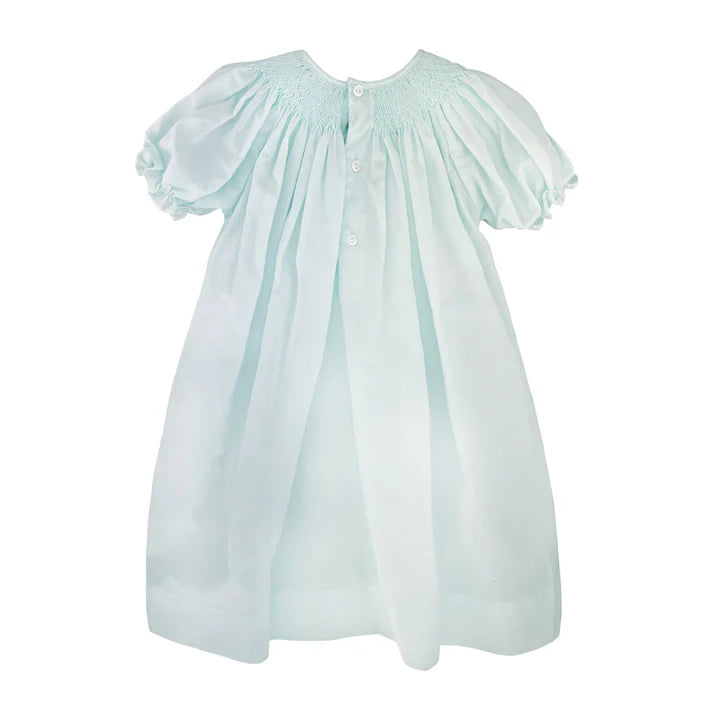 Smocked Daygown w/Raglan Embroidery & Bonnet