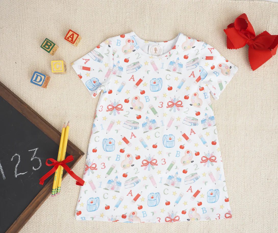 School Supplies Swing Dress