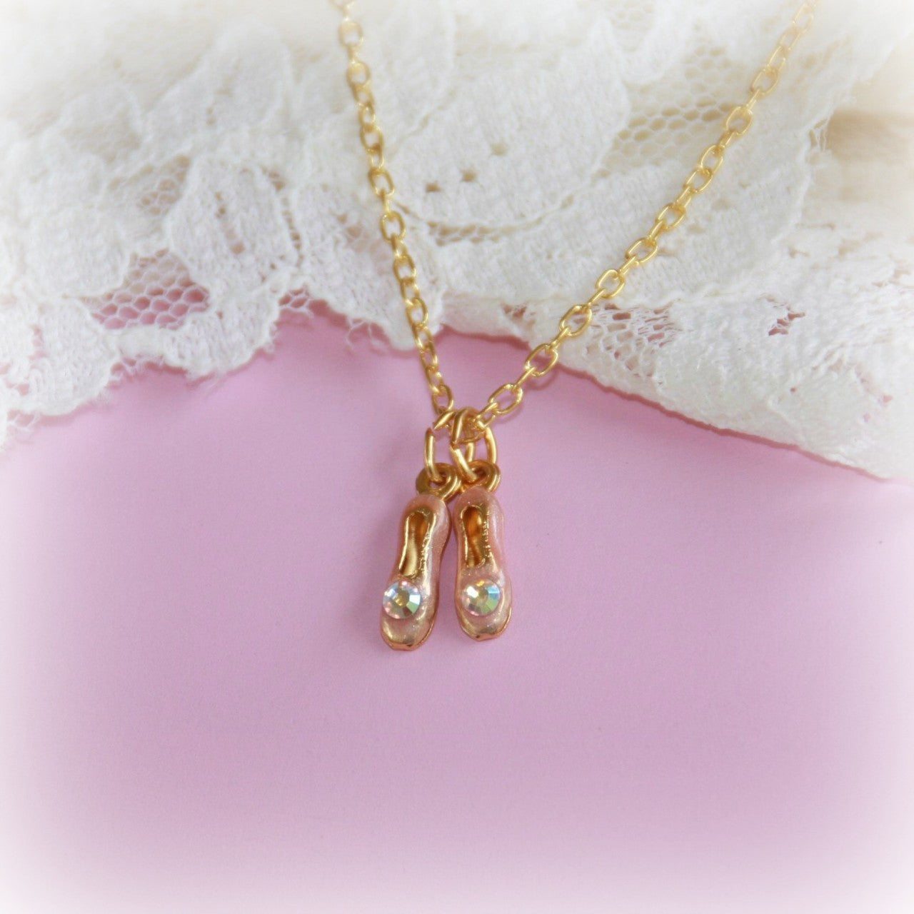 Ballet Slipper Necklace- CJ 352