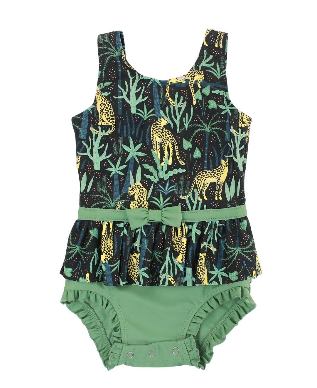 Safari skirted 1-piece rash