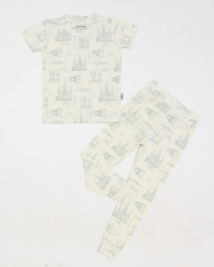 Sage Toile 2 Piece Bamboo PJ