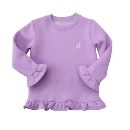 Ruffle Sweatshirt Ballet Slipper