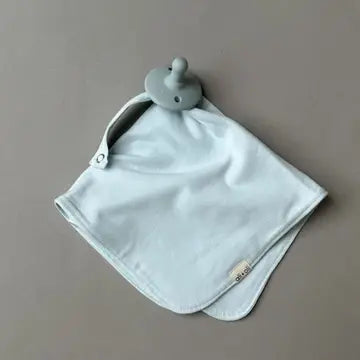 Lovey Blanket Pacifier Holder Organic Cotton Mini Blanket