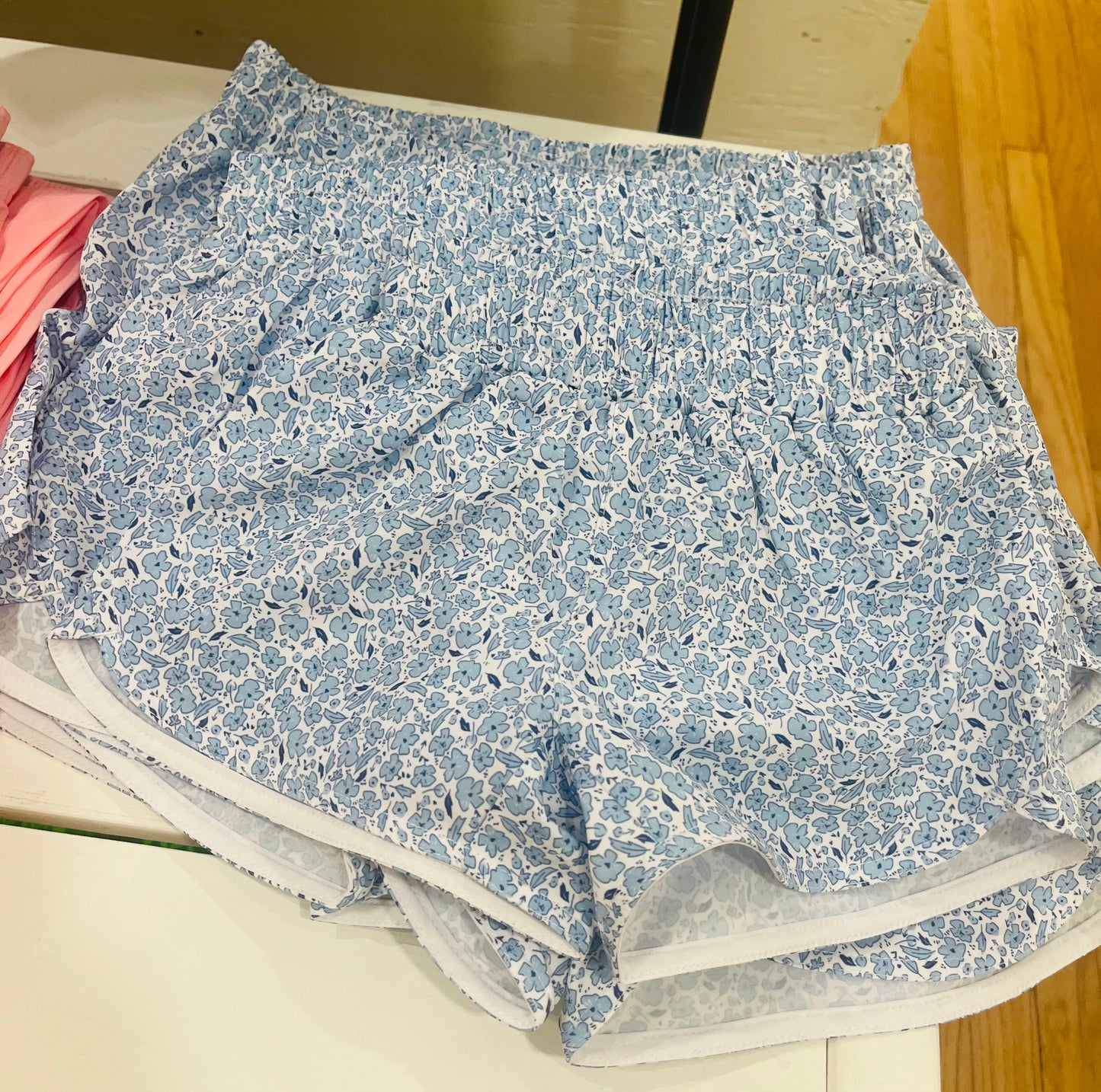 Mini Blue Floral Shorts