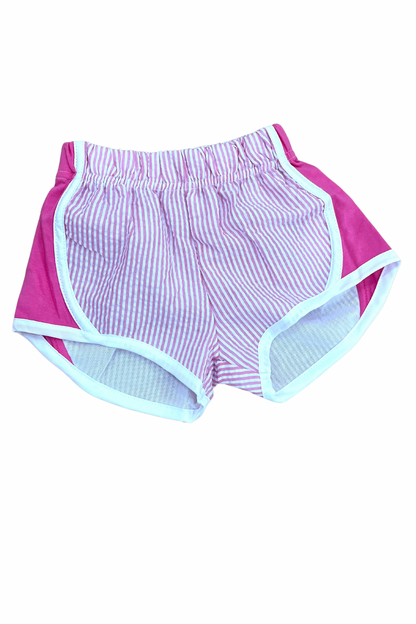 Hot Pink Seersucker Shorts