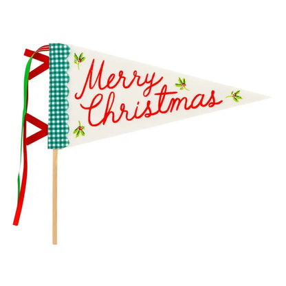 Merry Christmas Felt Pennant Flag