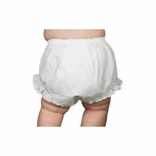 White Eyelet Trim Bloomer