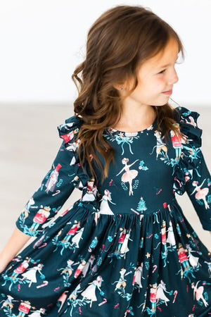 Christmas Ballet Ruffle Twirl Dress